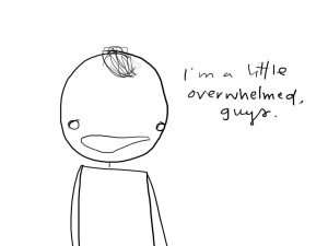 This very well-drawn picture describes how I was feeling. 